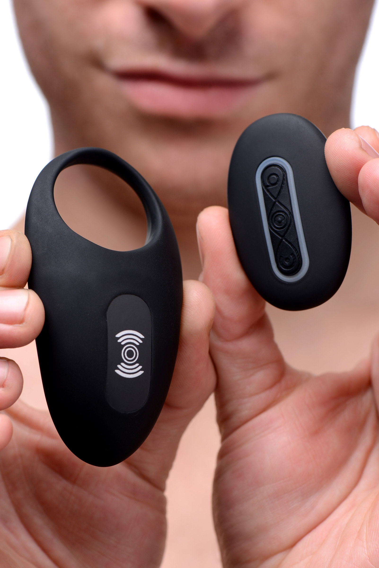 Silicone+Vibrating+Cock+Ring+with+Remote+Control